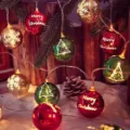 Christmas LED ball string lights holiday decorative hanging fairy lights for party home decor - Christmas Ball / 3 Meters 20 Lights USB Steady-On