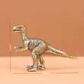 Vintage brass dinosaur figurine antique bronze miniature sculpture desktop decor gift - T-Rex
