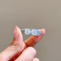 Pince à cheveux chic nœud cœur en strass pour femme, barrette bec de canard en zircone. - Nœud pour cheveux
