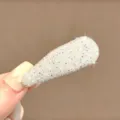 Barrette à cheveux BB en forme de goutte style coréen avec paillettes colorées quotidien. - Goutte d'Eau Solide Blanc Cassé