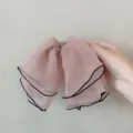 Pince à cheveux nœud en mousseline pour femme, accessoire rose élégant d'été. - Rose Lotus