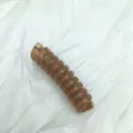 Brown translucent spiral hair tie for kids and women, stylish daily hair accessory. - Coffee Telephone Wire Hair Ties
