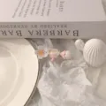 Cute pink flower hair clip sweet style hair accessory for women and girls daily wear - White