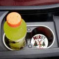 Sottobicchiere per portabicchieri auto di Natale tappetino antiscivolo in silicone - 7cm04-Renna
