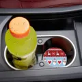 Sottobicchiere rotondo a tema natalizio motivo festivo tappetino per portabicchieri auto. - Stile Pupazzo di Neve Renna di Natale
