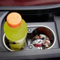 Sottotazza per auto di Natale in silicone tondo antiscivolo isolante termico decoro - Nero Opaco (01)
