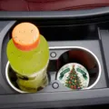 Christmas tree car coaster, round silicone cup mat, anti-slip vehicle drink holder insert. - Christmas Tree / 1-Piece Pack