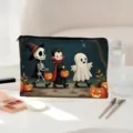 Halloween canvas cosmetic bag portable cute makeup pouch small travel toiletry organizer pouch - 03