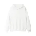 Sudadera con capucha blanca lisa para hombre y mujer de manga larga con bolsillo frontal - M / Tops / Blanco