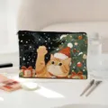 Kerst kat print make-up tas, schattige cosmetische opbergtas voor vrouwen en meisjes cadeau. - Katten Stijl