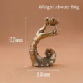 Quemador de incienso de latón macizo loto Guanyin mano soporte para decoración de hogar oficina. - Estilo de Reflujo Mano de Buda / M
