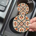 Set 2 souplase potothikis autokinitou me mandala sxedio, antolisthitiko asfales - Στυλ Bohemian Mandala / 7cm (2 Τεμ/Πακέτο)