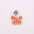 DIY süßer Cartoon Krabbe Legierung Anhänger, exquisite Öl-Tropfen Ozean Schmuck Zubehör. - Krabbe