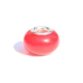Perle à grand trou sensible aux UV rouge pour accessoire de fabrication de bijoux de bracelet. - Rouge