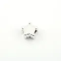DIY Silber Stern Grosse Loch Perle Schmuck Zubehoer Fuer Armband Basteln Teile Neu - Weiß