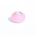 Perle lumineuse rose à grand trou sensible aux UV bracelet DIY accessoire de perles de bijoux. - Rose