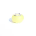 Perle lumineuse photosensible à grand trou pour bracelet DIY, accessoire de couleur jaune. - Jaune
