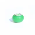 Perle à grand trou sensible aux UV verte pour accessoires de fabrication de bijoux de bracelet. - Vert