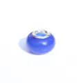 Perla con foro grande UV fotosensibile blu accessorio charm per braccialetto fai da te - Blu scuro