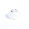 Ciondolo con perla bianca fosforescente per bracciali DIY europei, elegante accessorio per gioielli. - Giada Bianca