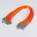 Oranger gewachster Kordel-Halskettenseil 2mm DIY Schmuckherstellung mit Metallkarabiner Kette - 2.0mm / Orangerot