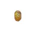 Faceted Crystal Glass Bead DIY Bracelet Charm Orange Sparkle Spacer Jewelry Accessory - Orange Yellow
