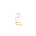 DIY Enamel Alloy Wolf Pendant Cute Cartoon Animal Charm For Jewelry Making Accessory - Wolf