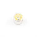 DIY CCB Baum Perle 10mm Grosses Loch UV Beschichtet Abstandshalter Gelb Silber Schmuck - Gelb