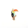 Colorful Enamel Toucan Bird Metal Charm Pendant DIY Jewelry Making Accessory 1pcs - Woodpecker