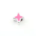 CCB 10mm Vier-Punkte-Stern Großes Loch Perle Rosa UV DIY Schmuck Zubehör Spacer Perlen - Fuchsia