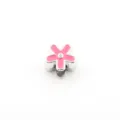 10mm Pink Flower CCB Large Hole Spacer Bead UV Coated DIY Jewelry Bracelet Making - Rose Red