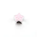 Rosa Stern CCB Grossloch Perle 10mm DIY Charm Zubehoer fuer Schiebeperlen Armband Bastelei. - Rosa