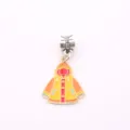 Cute yellow raincoat enamel charm alloy pendant DIY jewelry making accessory for bracelet necklace - Clothing