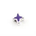 DIY lila 4-Punkt-Stern CCB Zwischenperle 10mm mit 4,0mm Loch für Armband Schmuckherstellung - Lila
