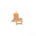 Enamel Beach Chair Alloy Pendant DIY Jewelry Charm Accessory Cute Summer Theme Gift - Chair