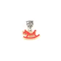 DIY Enamel Rocking Horse Charm Bead Alloy Pendant for Bracelets Necklaces Jewelry Making - Rocking Horse