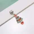 Weihnachtsbaum Emaillierte Anhänger Legierung Schmuck Zubehör für DIY Armband Handwerk. - Weihnachtsbaum