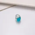Blau silber gradient Acryl große Loch Perle passend für DIY europäische Armband Zubehör. - Blau