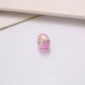 DIY rosa gold doppelfarbige Acryl Großloch Perle lose Abstandsperle für europäisches Armband - Rosa