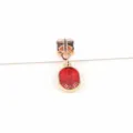 DIY Gold Legierung rot Emaillierung Anhänger für Armband Halskette Schmuck Zubehör - KC Gold Gesundheit und Frieden