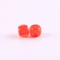Rote facettierte transparente Acryl-Tonnenperlen, großes Loch DIY Schmuck Zubehör Bunt. - Rot