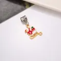 Christmas Santa Claus Enamel Alloy Charm DIY Jewelry Accessory Pendant for Bracelet - Christmas Sleigh