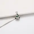 Christmas Tree Alloy Rhinestone Pendant Charm DIY Jewelry Accessory Green Variant - 9