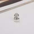 Antike silberne Legierungs-Charm-Perle für DIY europäische Schlangenketten Armbänder. - Schneemann / Antiksilber