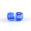 Blaue facettierte Acryl Fassonperlen groes Loch DIY Schmuckherstellung Basteln Zubehoer 11x13mm - Blau