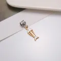 DIY ciondolo con perle scheletro di pesce in lega per bracciali e collane creazione. - Lisca di pesce