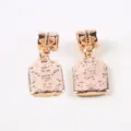 Gold alloy pendant charm DIY jewelry making accessory lucky Chinese character charm bulk supply - Peace Amulet Fu Pendant