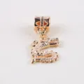Exquisite golden cartoon dragon charm pendant alloy DIY jewelry accessory for bracelet. - Cartoon Dragon Pendants