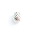 Perle intercalaire DIY fleur argent antique, accessoire charm grand trou pour bracelet. - 5