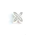 Breloque fleur en alliage de zinc argent antique perle d'espacement DIY pour bracelet - 6
